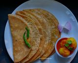 A picture of step 9 of Bihari style Chana Dal Paratha.