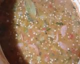 A picture of step 9 of Sausage and chicken gumbo.