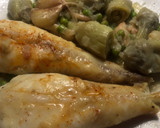 Foto del paso 4 de la receta: Colitas de rape al microondas (con verduras congeladas)