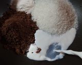 Foto langkah ke 4 dari resep Puding Buah Cocktail Lapis Cokelat.
