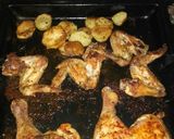 Foto del paso 4 de la receta: Pollo al horno con papas