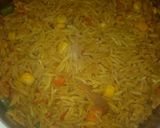 A picture of step 5 of Turmeric rice.