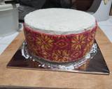 Cara Membuat Red Velvet Cake Kukus Motif Songket Palembang 8