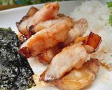 Hình bước làm 2 của món Cơm rong biển thịt nướng