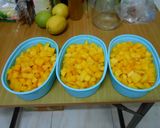 รูปขั้นตอนการทำที่ 1 ของ เชอร์เบท์มะม่วง - Mango sorbet