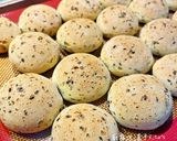 A picture of step 6 of Black Sesame Tapioca Bread.