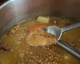 Foto del paso 8 de la receta: Lentejas de bote de cristal con chorizo y jamón en 15’
