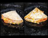 A picture of step 4 of Paneer Vegetable Pizza Tortilla Wrap.