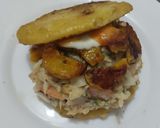 Foto del paso 9 de la receta: Arepa rellena de pescado y plátano maduro🥯🫓🥙