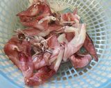Hình bước làm 2 của món Mực trứng ngào mắm đường
