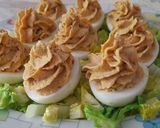Foto del paso 5 de la receta: Huevos rellenos de bacalao y gambas