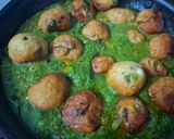 A picture of step 6 of Palak Chicken Malai Kofta.