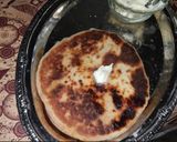 A picture of step 9 of Aloo paratha.