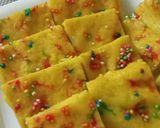 A picture of step 8 of Bread Burfi.
