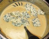 Svéd 🇸🇪 hagyományos borjúsült "kalvstek" roquefort-os és feket recept fázis 3 fotója