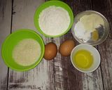 Foto langkah ke 1 dari resep Bolu Kukus Pelangi.