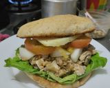 Foto del paso 12 de la receta: Sánduche🥪de pollo🍗manzana🍏 y cebolla🧅caramelizadas con queso🧀y vegetales frescos🥗