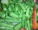 फ़्रेंच बीन्स गाजर आलू की सब्जी(french beans gajar aloo ki sabji recepie in hindi) रेसिपी चरण 3 फोटो