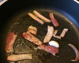 Foto del paso 3 de la receta: Cocina para pareja: Pasta a la carbonara con habas frescas