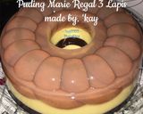 Foto langkah ke 7 dari resep Puding Marie Regal 3 Lapis.