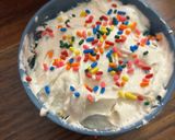 A picture of step 2 of Funfetti Dip/ 90’s Dunkaroo Dip / cake Dip.