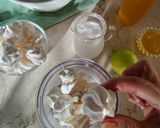 A picture of step 1 of Semifreddo with Meringue, Elderflower Syrup, and Lemon.