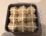A picture of step 4 of Hot cross buns (direct method).