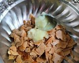 A picture of step 4 of Bhakhri Churmu.