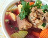 Hình bước làm 5 của món Canh đuôi heo hầm rau củ