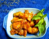 Hình bước làm 3 của món Lão trư ăn chay(thịt heo xào chao)