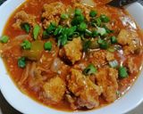 A picture of step 4 of Chicken Manchurian.