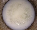 A picture of step 2 of Karachi halwa / Bombay Karachi halwa.