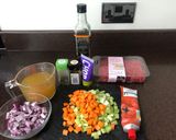 A picture of step 1 of Beef ragu.