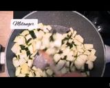 Une image de l'étape 3 de Spaghettis Scampis à la crème de pesto courgettes et tomates 🇮.