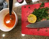 A picture of step 2 of Seared lobsters.