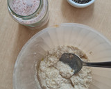 Foto del paso 5 de la receta: "Leche" o bebida de avena + galletas saladas con bagazo de avena