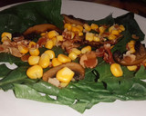 Foto del paso 5 de la receta: Ensalada de espinacas con tocino