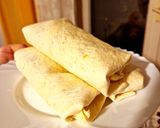 A picture of step 3 of Savoury BBQ Burrito (Vegan).