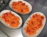 Une image de l'étape 8 de Tomates farcies au crabe, carottes râpées et crème de balsamique.