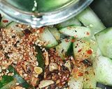 A picture of step 3 of Cucumber Salad.