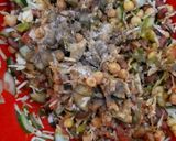 A picture of step 2 of Rajma chaat/Salad.
