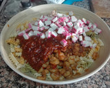 Foto del paso 3 de la receta: Ensalada tricolor de hélices vegetales
