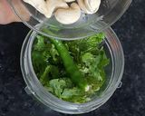 A picture of step 1 of Paneer Pudina.