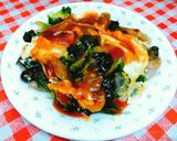 A picture of step 5 of Vegetarian Oyster Omelette (Egg Optional).