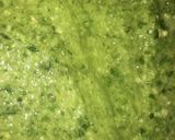 A picture of step 4 of Semo with okro soup.