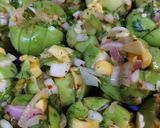 A picture of step 4 of Veggies stuffed apple gourd.