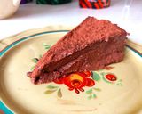 A picture of step 4 of Chocolate mousse cake.