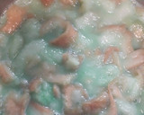 Foto langkah ke 3 dari resep Puding Roti Tawar Pandan.