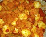 Foto langkah ke 4 dari resep Balado telur puyuh dan tempe.
