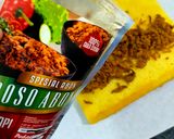 Foto langkah ke 9 dari resep Flossroll Abon/Roti Gulung Abon Lowcarb/Debm/Keto.